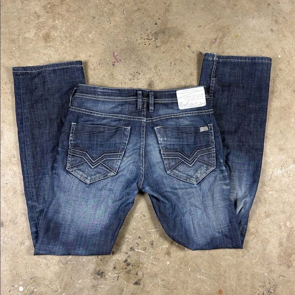 Men's Buffalo David Bitton Boot Cut Blue Jeans W31 L34